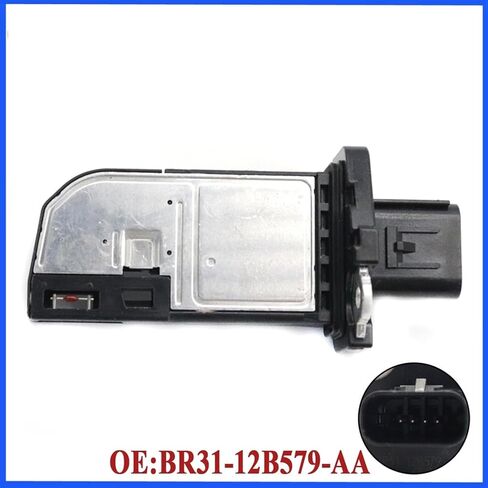 محول مستشعر تدفق الهواء مستشعر الهواء مستشعر عداد المقياس BR31-12B579-AA متوافق مع Ford Expedition Explorer Fusion Taurus E-350 F-150 F-250 F-350 LINCOLN MKS MKT MAUNT BASE in Kuwait