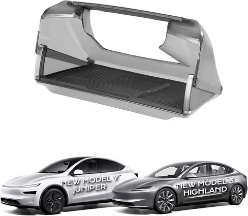 AUTOR Hideable Tesla Under Screen Storage for 2024-2025 Model 3 Highland and 2025 Model Y Juniper Center Console Organizer Tray Model Y /3 Accessories in Kuwait