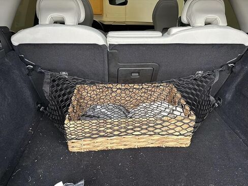 Trunk Behind Seats Organizer Cargo Net for Volvo XC60 2010-2025-شبكة شحن على طراز ANVELOPE لشاحنة سيارات الدفع الرباعي-تخزين مركبة مركبة منظمات السيارة المتوسطة المتميزة-متوافقة مع XC60 in Kuwait