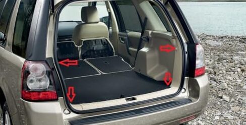 شبكة منظم الجذع الخلفي شبكة الشحن ل Land Rover LR2 2008-2015-شبكة شحن على طراز المغلف لسيارات الدفع الرباعي-شبكات متوسطة مرنة الجذع منظم المركبات متوافقة مع LR2 مع LR2 in Kuwait