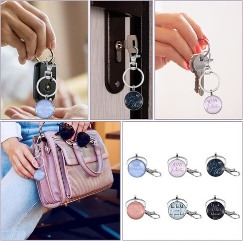 30 PCS Inspirational Keychain Bulk Key Ring for Women Men Teacher Employee Appreciation Positive Office Business Favors in Saudi Arabia