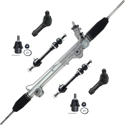 Detroit Axle - 4WD Steering Rack and Pinion Kit for 2005-2008 Ford F-150 Lincoln Mark LT Rack and Pinion Assembly 2 Lower Ball Joints 2 Outer Tie Rods 2 Sway Bar Links 2006 2007 Replacement in Saudi Arabia