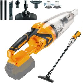 مكنسة كهربائية لبطاريات DEWALT 20V MAX، مكنسة كهربائية محمولة باليد بقوة 10 كيلو باسكال، شفط قوي لتنظيف سجاد الأرضيات الصلبة والسيارات والحيوانات الأليفة (بدون بطارية) in Kuwait