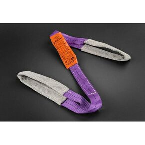 1 Ton Lift Sling Strap Duplex Webbing Lifting Flat Sling Hoist Crane Cargo Strap 1 Meter Purple