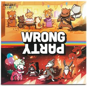 لعبة Wrong Party Base - لعبة بطاقات ملتوية ومبهجة للمراهقين والمراهقين والبالغين - لعبة بناء سطح السفينة بنمط المسودة - 2-5 لاعبين بعمر 12 عامًا فما فوق لليلة اللعب in Kuwait