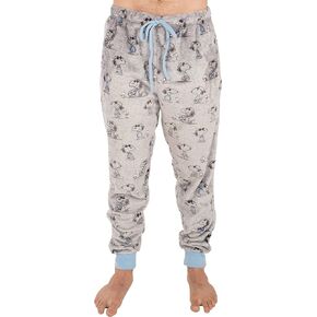Munki Munki Men's Plush Jogger with Drawstring, Rib Cuff and Pocket