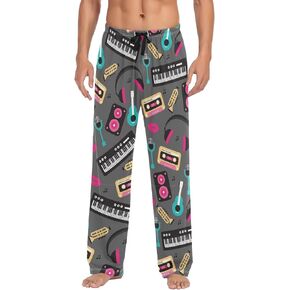 Christmas Snowflakes Gnome Pajama Pants Winter Light Men's Pajama Bottoms Lounge Sleepwear PJs Sleep Pants S
