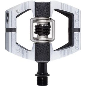 Crankbrothers Mallet E Mountain Bike Pedals - Silver Edition - MTB Enduro Optimized Platform - Clip-in System Pair of Bicycle Mountain Bike Pedals (Cleats Included)