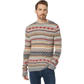 Lucky Brand Men's Intarsia Nordic Crew Neck Sweater