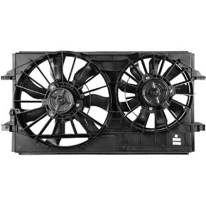 DNA MOTORING OEM-RF-0139 Factory Style Radiator Cooling Fan Assembly Cooling Efficiency Improved Direct Replacement [Compatible with 2004-2012 Malibu / 2005-2010 G6 / 2007-2009 Aura]
