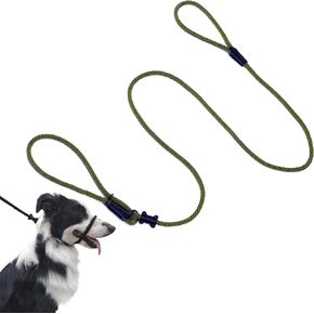 Multifunctional Figure 8 Padded Head Halter Walking Training Leather Stopper Slip Lead Dog Rope Leash (Hot Pink)