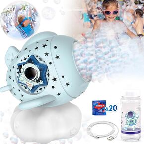 Foam Machine for Party Bubble Machine for Kids Toys for Toddlers 3-5 Bubbles Maker Baby Bath Toy Bubble Blower Toys for Boys Girls Ages 1 2 3 4 5 6 8 9 12 Year Old