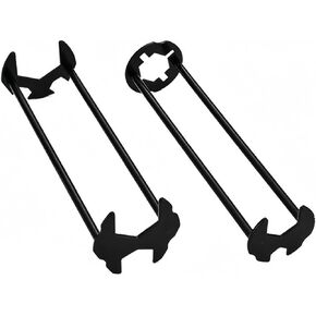 2Pcs Multifunctional Basin Wrench,Sink Wrench Set 7 Sizes Universal Under Sink Plumbers Wrench, Four-Jaw Hex Wrench Sink Wrench Faucet Tool for Kitchen Bathroom Home