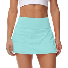 MCEDAR Pleated Tennis Skirt for Women with Pockets Women's High Waisted Athletic Golf Skorts Skirts Running Workout Shorts