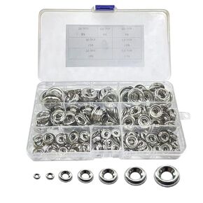 Countersunk Washers Stainless Finish washers #4#6#8#10#12#14#16 304 Stainless Cup Countersunk Finish Washer Finishing Cup Countersunk Washer Assortment Set 295pcs