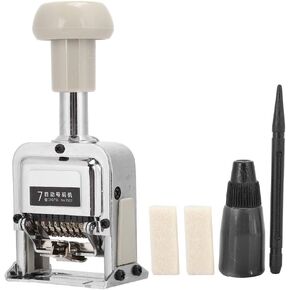 Automatic Numbering Machine 7-Numder Seal Automatic Transposition Numbering Machine for Office Equipment School Supplies