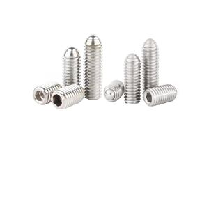 M5 × 16mm Stainless Steel Inner Hexagon Ball Head Set Screw Hexagon Spring Ball Point Drive Screw, Pack of 10