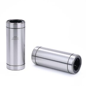 XIKE 2 Pcs LM10LUU Sealed Lengthen Linear Ball Bearings 10x19x55mm,Fits DIY/3D Printer/Workbench/CNC, M4 Rod Shaft Guide Linear Motion System and SCS4LUU Linear Ball Bearings Block Slide Bushing.
