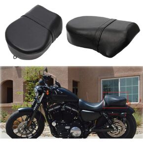 Motorcycle Rear Pillion Passenger Seat Pad with Belt For Harley Sportster Iron 883L 883XL 883C 883N 1200XL Nightster 2007-2015