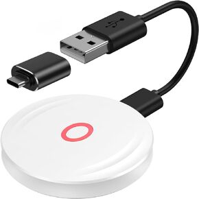 QitayoLife Wireless CarPlay Adapter for Factory Wired CarPlay, 2024 Upgrade Plug & Play Dongle Converts Wired to Wireless Fast and Easy Use Fit for Cars from 2015 & iOS 10+ (Black)