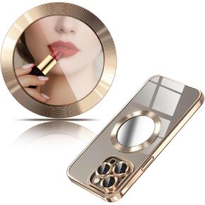 Bling Makeup Mirror for Phone Case Phone Charm，【Slim Design】，Mirror Decal Acrylic Mirror Sticker Stick on Back of Phone Charm