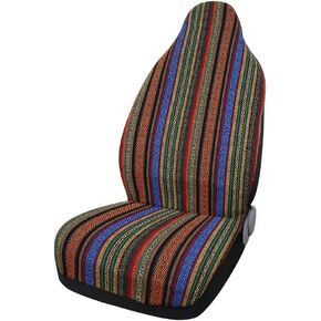 uxcell Universal Stripe Front Baja Bucket Seat Cover Saddle Blanket for Car SUV
