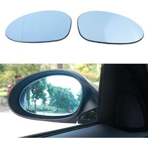 Car Rearview Mirror Glass for BMW E82 E88 E46 E85 E90 E91 - Improved Driving Safety, High-Definition Wide-Angle Mirror Right + Left Side Car Heated Mirror Glass