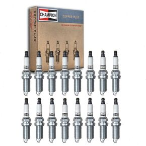16 pc Champion Copper Plus Spark Plugs compatible with Jeep Grand Cherokee 5.7L V8 2009-2019