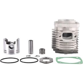 WOOSTAR 44mm Big Bore Cylinder Top End Kit Replacement for 2 Stroke 43cc 47cc 49cc Mini Chinese ATV Quad Pocket Bike Gas Scooter