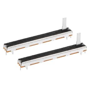 uxcell 2pcs Fader Variable Resistors Mixer 75mm Straight Slide Potentiometer B103 10K Ohm Linear Double Potentiometers for Dimming Tuning