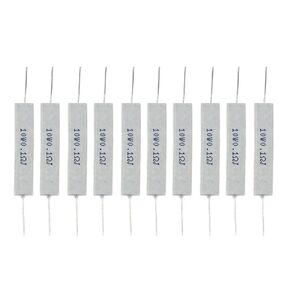 10-Pack Cement Resistors 10W 0.1ohm Ceramic Wirewound Resistors