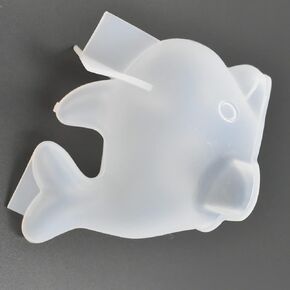 1Pc Cute 3D Whale Epoxy Mold DIY Resin Casting Whale Silicone Mold, Size 3.5" x 2.4" x 2.4"