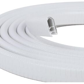 Rubber Edge Trim, U Channel Edge Trim with Metal Clips Edge Guard Protector, PVC Rubber Seal Strip for Sheet Metal, Car Doors, Hatches, Table Corners, Fit 3/64" to 1/4"(1.2mm-6.4mm), 6.5Ft, Black
