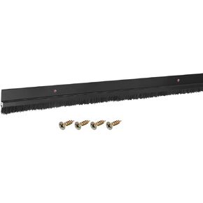 uxcell Door Brush Bottom Sweep H-Shape Aluminum Alloy Base with 2.8-inch PP Brush for Home, Industrial (35-inch L, Silver)