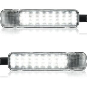 LED Door Panel Light Interior Courtesy Light Compatible with 1995-1999 Chevy C/K Silverado Sierra Yukon Warning Light Lamp Intended for Hum-mer H2 2003-2009 Full LED White