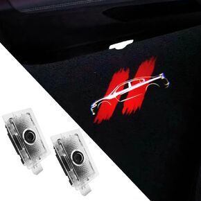 2PCS Door Lights Logo Car Accessories Led Compatible for Charger 2006-Present Projector Ghost Shadow Puddle Courtesy Step Lights (01)
