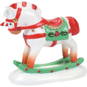 Department 56 Village Accessories Christmas Rocking Horse Figurine, 1.75 Inch, Multicolor