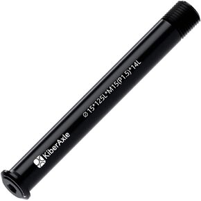 15mm Thru Axles for Bike Forks and Rear Shock, Mountain and Road Bike Aluminum Alloy Hubs Adapter Axle, Thread Pitch: 1.5 mm ； Length: 125/136 / 143 / 175mm