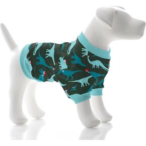 KICKEE Dog Shirt, Stylish Print Doggie Tshirt for Small and Big Dogs, Adorable Puppy and Dog Clothes (Crimson Penguins - M)