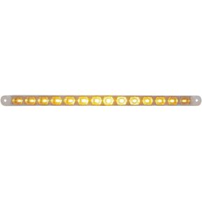 United Pacific 14 LED 12" Turn Signal Light Bar - Amber LED/Amber Lens, 38946