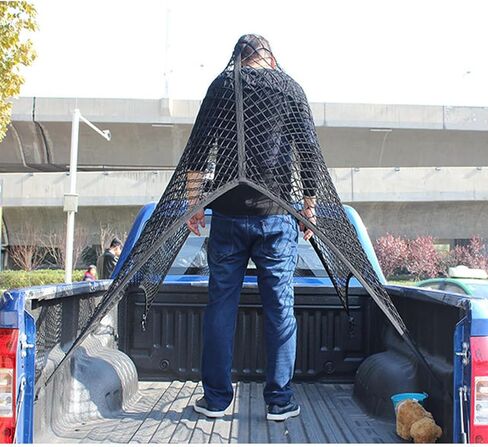 شبكة بضائع لسرير الشاحنة الصغيرة، شبكة بضائع لسرير الشاحنة، شبكة بضائع مرنة للغاية، شبكة بضائع للشاحنة وشبكة بضائع للشاحنة، شبكة شبكية لسرير الشاحنة مقاس 4 × 4 بوصة تمتد إلى 7 × 7 بوصة (طبقة التوقيع) in Kuwait