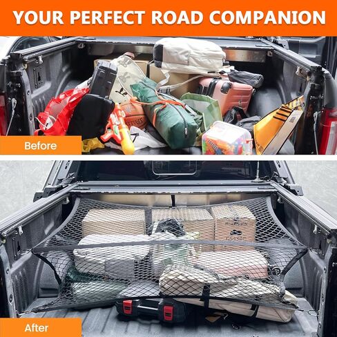 شبكة بضائع لسرير الشاحنة الصغيرة، شبكة بضائع لسرير الشاحنة، شبكة بضائع مرنة للغاية، شبكة بضائع للشاحنة وشبكة بضائع للشاحنة، شبكة شبكية لسرير الشاحنة مقاس 4 × 4 بوصة تمتد إلى 7 × 7 بوصة (طبقة التوقيع) in Kuwait