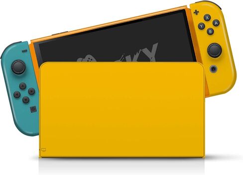 غلاف ملون بتصميم مبتذل متوافق مع غلاف Nintendo Switch OLED - مجموعة ملصقات من الفينيل 3M صلبة اللون - متوافقة مع Nintendo Switch OLED Skin Joy Con، وحدة التحكم، قفص الاتهام - ملصق ملتف بالكامل in Saudi Arabia