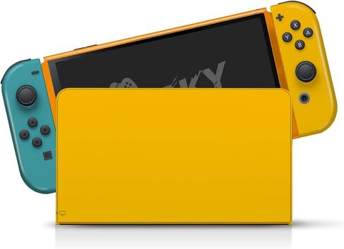 غلاف ملون بتصميم مبتذل متوافق مع غلاف Nintendo Switch OLED - مجموعة ملصقات من الفينيل 3M صلبة اللون - متوافقة مع Nintendo Switch OLED Skin Joy Con، وحدة التحكم، قفص الاتهام - ملصق ملتف بالكامل in Saudi Arabia