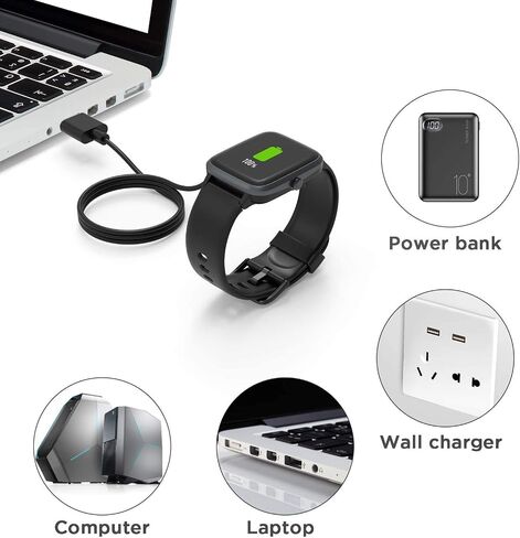 VeryFit Smart Watch Charger Replacement Charging Cable Cord Magnetic for Smartwatch ID207 ID208BT ID205L in Saudi Arabia