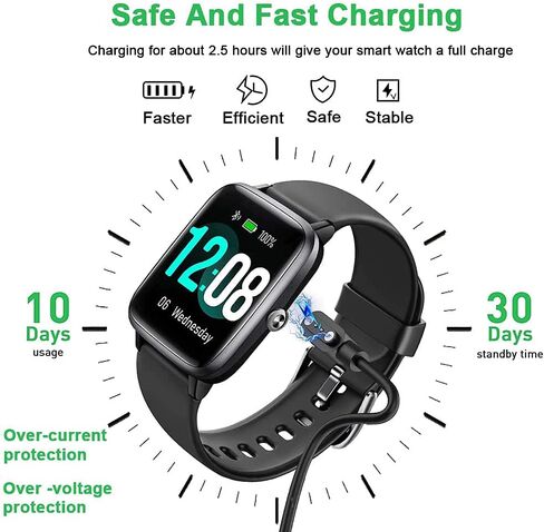 VeryFit Smart Watch Charger Replacement Charging Cable Cord Magnetic for Smartwatch ID207 ID208BT ID205L in Saudi Arabia