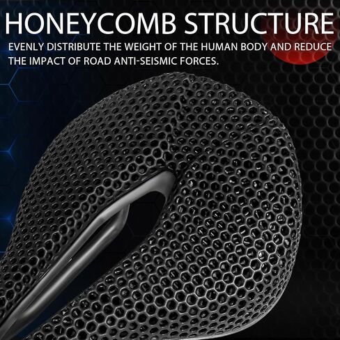 BUCKLOS Bike Saddle 3D Printing Bike Seat Mountain Road Comfortable Bicycle Cushion,Fit for MTB BMX XC Gravel Bikes Road Bikes in Saudi Arabia