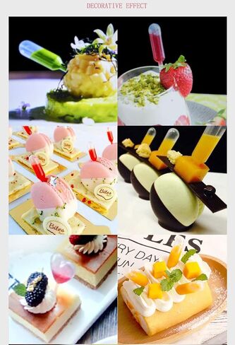 150 عبوة من الماصات للكب كيك، ماصات بلاستيكية 4 مل، ماصات للفراولة، ماصات الحلوى، ماصات نقل الضغط، مصفاة المشروبات الكحولية لآيس كريم الشوكولاتة بالفراولة (قلب) in Kuwait