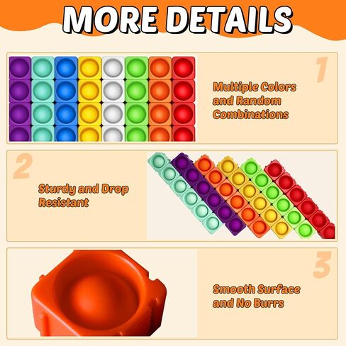 Giant Silicone Pop Fidget Blocks, Interlocking Puzzle Blocks, 16PCS in Saudi Arabia