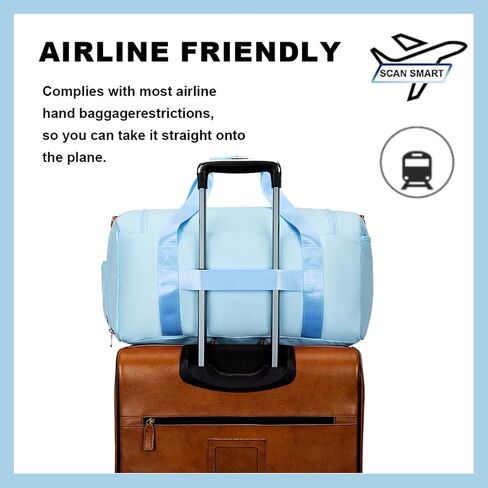 حقيبة سفر من القماش الخشن للنساء من LOCAL LION، حقائب حمل فاخرة لعطلة نهاية الأسبوع - مثالية للصالة الرياضية، وحقيبة كتف متينة طوال الليل لرحلات عطلة نهاية الأسبوع in Kuwait